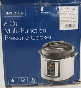 Insignia - 6qt Multi-Function Pressure Cooker - Stainless Steel