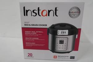 Instant - Zest 20 Cup Rice and Grain Cooker - Stainless SteelSilver