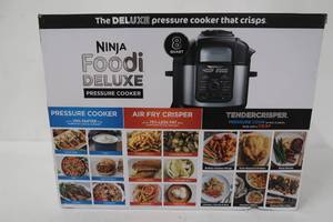 Ninja Foodi 8qt 9-in-1 Deluxe XL Digital Multi Cooker with Air Fryer - Stainless SteelBlack