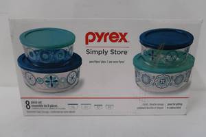 Pyrex Decorated Glass Food Storage 6-Pc