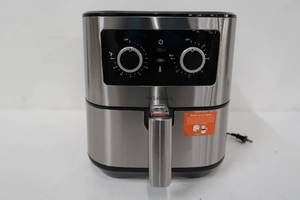 Insignia - 5-qt. Analog Air Fryer - Stainless Steel
