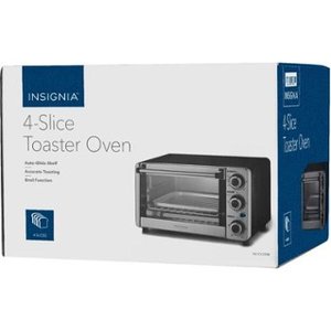 Insignia - 4-Slice Toaster Oven - Stainless Steel