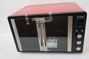 Cooks Companion� 1550W 1.9 cu ft French Door Digital Convection Countertop Oven - Red