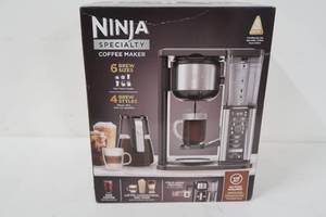 Ninja - 10-Cup Specialty Coffee Maker with Fold-Away Frother CM401 - BlackStainless Steel