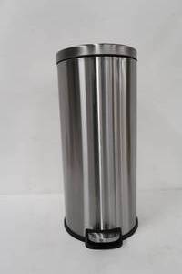 Stylewell 30L Round Stainless Steel Step-on Trash Can Garbage Bin for Bathroom  Kitchen