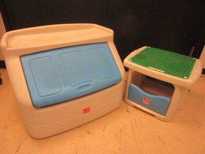 STEP-2 TOY CHEST, PLAY TABLE