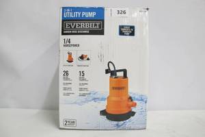 lot 326 image: Everbilt 14 HP 2-in-1 Utility Pump