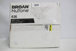 lot 329 image: Broan-NuTone Roof Cap with Built-In Damper for 3 in. or 4 in. Round Duct in Black
