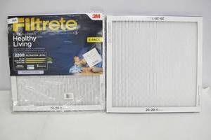 lot 366 image: 3M Filtrete 2-Pack 20x20x1 FPR 2200 Furnace Filters