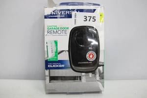 lot 375 image: Chamberlain Universal 2-Button Garage Door Remote Opener KLIK3U-BK2