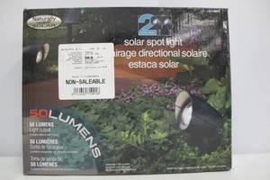 lot 392 image: Naturally Solar Spot Lights LED 50 Lumens Weather Resistant