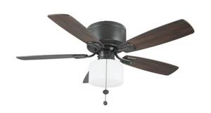 lot 398 image: Bellina 42 in. Oil-Rubbed Bronze Ceiling Fan with Light Kit