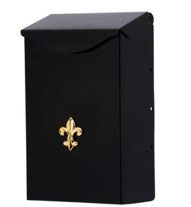 lot 370 image: Gibraltar Mailboxes City Classic Small Black Mailbox BW110000