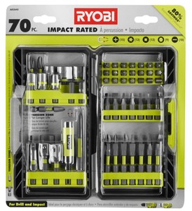lot 355 image: Ryobi Impact Rated Driving Kit (70-Piece) AR2040