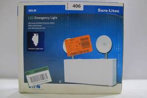 lot 406 image: Sure-Lite XR Series 1.7-Watt 2-Head White Integrated LED Emergency Light