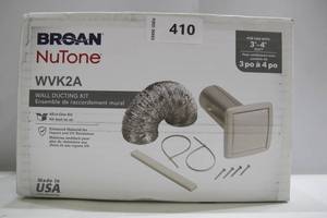lot 410 image: Broan-NuTone Wall Vent Ducting Kit WVK2A