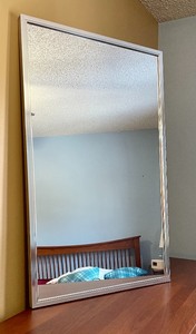 lot 4 image: Silver Framed Mirror