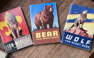 lot 116 image: Vintage Cub Scout Books and The Real Books