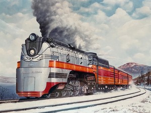 lot 114 image: Framed Print-Hiawatha by Russ Porter