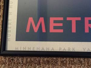 lot 51 image: Hiawatha Line Railroad Framed PosterPrint