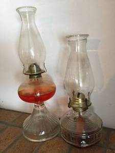 lot 71 image: Two Vintage Oil Lamps