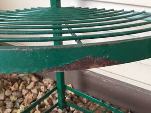 lot 74 image: Corner Metal Plant Stand