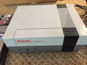 lot 78 image: Vintage Nintendo System with Games