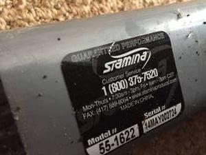 lot 86 image: Stamin In Motion Compact Elliptical Stepper