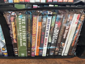 lot 44 image: DVD Collection in Carrying Cases