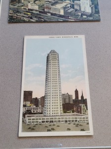 lot 196 image: Framed Vintage Minnesota Postcards