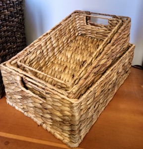 lot 210 image: Woven Storage Baskets