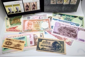 lot 228 image: Collection of Foreign StampsCurrency