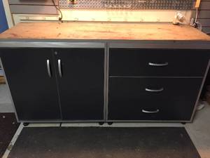 lot 308 image: Large Work Bench with Storage
