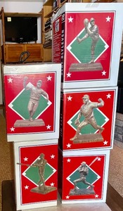 lot 149 image: Five Bronze Bobble Dobble Twins Figures