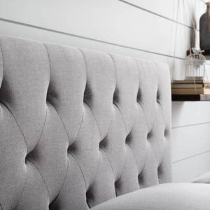 lot 604 image: Brookside Emmie Adjustable Stone Full Upholstered Headboard, LUFFRDST21HB