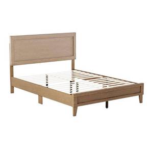 lot 125 image: Brookside Leah Classic Wood Platform Bed - Full - Golden Maple, BSFFGM01LB