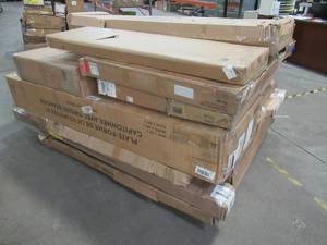 lot 120 image: WHOLESALE MIXED PALLET OF MISCELLANEOUS BEDROOM, LIVING ROOM FURNITURE AND MORE