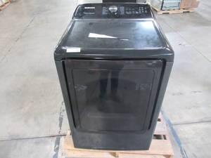 lot 307 image: Samsung 7.4-cu ft Gas Dryer (Fingerprint Resistant Black Stainless Steel) DVG50R5400V