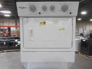 lot 309 image: Whirlpool Gas Stacked Laundry Center with 3.5-cu ft Washer and 5.9-cu ft Dryer WGT4027HW