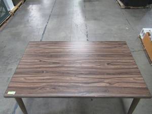 lot 323 image: Williams Home Furnishing Eindride Natural Tone and Gray Mid-Century Modern Style Dining Table CM3371T