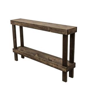 lot 146 image: Del Hutson Rustic Luxe Dark Walnut Large Sofa Table, DHD1362dw.