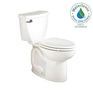 lot 207 image: American Standard Cadet 3 FloWise 2-piece 1.28 GPF High Efficiency Elongated Complete Toilet in White.
