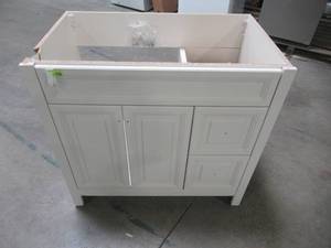 lot 58 image: Home Decorators Collection Brinkhill 36 in. Vanity Cabinet Only in Cream BWSD3621-CR