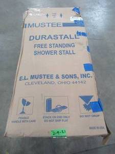 lot 48 image: Durastall 32 in. x 32 in. x 75 in. Shower Stall with Standard Base in White 68