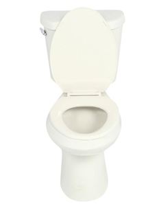 lot 50 image: Glacier Bay 2-piece 1.28 GPF High Efficiency Single Flush Elongated Toilet in Biscuit N2428E-BISC