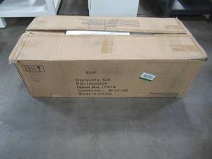 lot 99 image: Elegant Home Fashions Victorian 17 in. W x 65 in. H x 13-12 in. D Bathroom Linen Storage Cabinet in White 9HD978