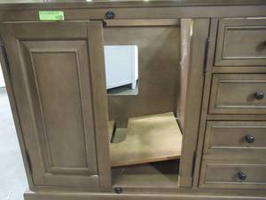 lot 114 image: Home Decorators Collection Clinton 72 in. W Double Vanity in Almond Latte 9785100810