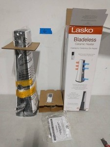 LASKO Bladeless 1500-Watt Electric Ceramic Oscillating Space Heater with Digital Display and Remote Control