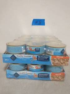 2 PACKS OF Blue Buffalo Healthy Gourmet Pate Beef Entree Adult Canned Cat Food, 5.5-oz, case of 24