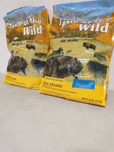 2 BAGS  28 LBS OF Taste of the Wild High Prairie Grain-Free Dry Dog Food